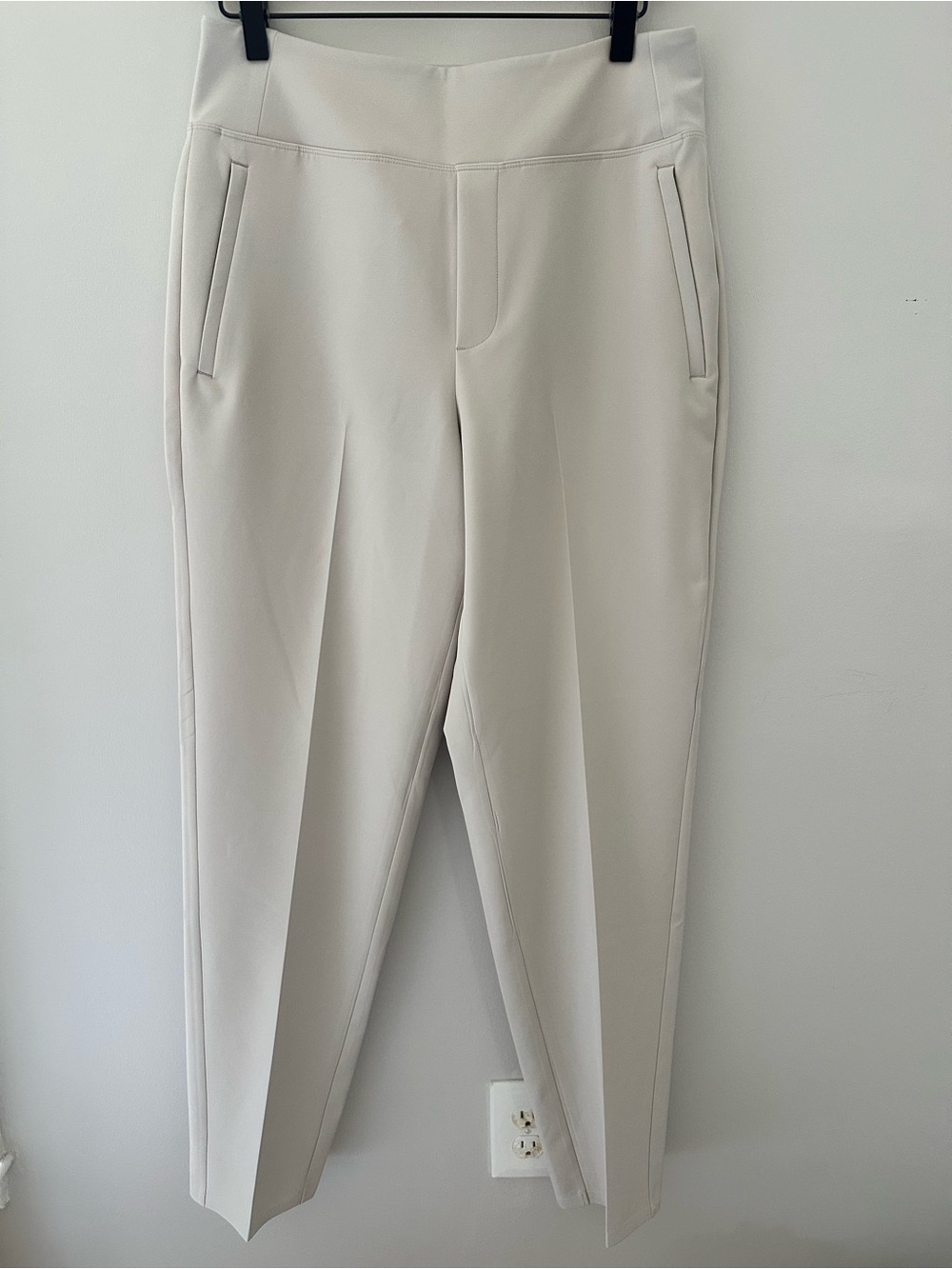 Athleta Endless High Rise Tailored Stretch Cream Dress Pants - Picture 2 of 13